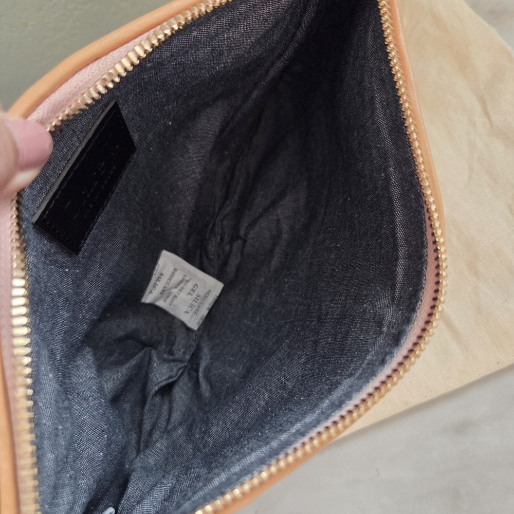 Clare V Petit Moyen Woven Crossbody Bag In Bisque - Picture 8 of 12
